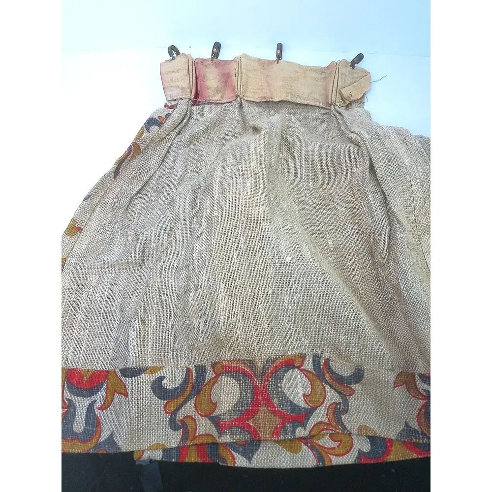 VTG Pinch Pleat Café Curtains Burlap Jute Feel 25
